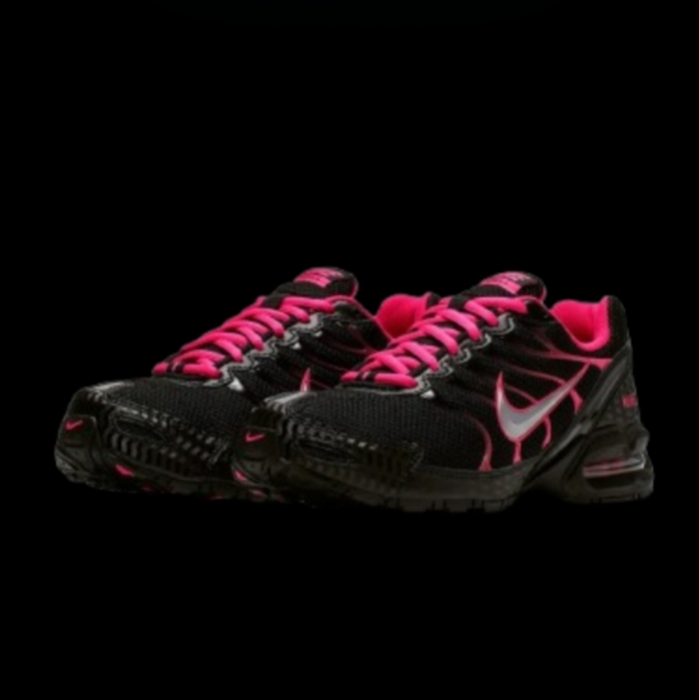 Nike Air Max Torch 4 Running Womens Black Pink Flash Silver